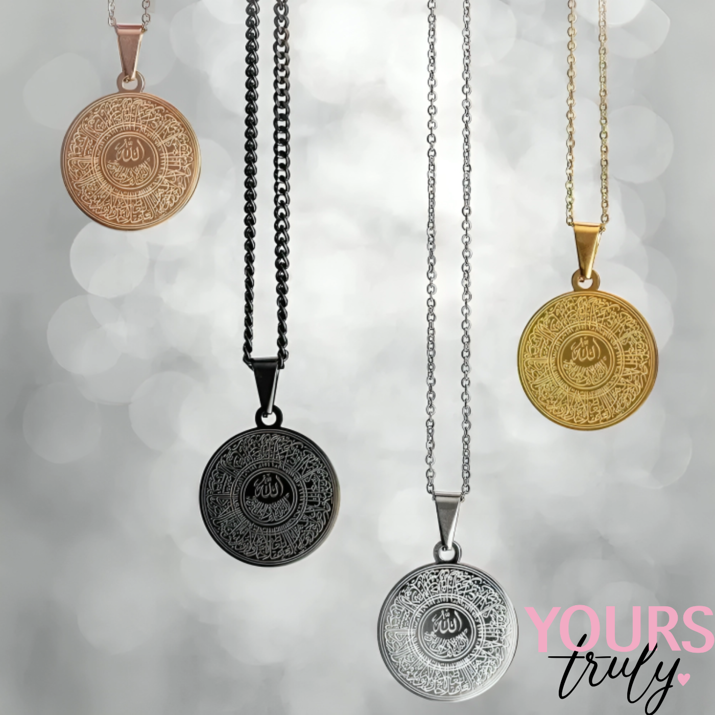 Yours Truly Ayatul Kursi Necklace For Men & Women
