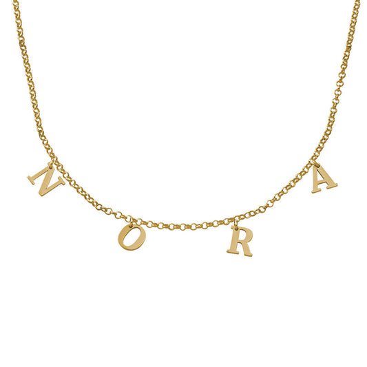Yours Truly 22K Plated Choker Name Necklace