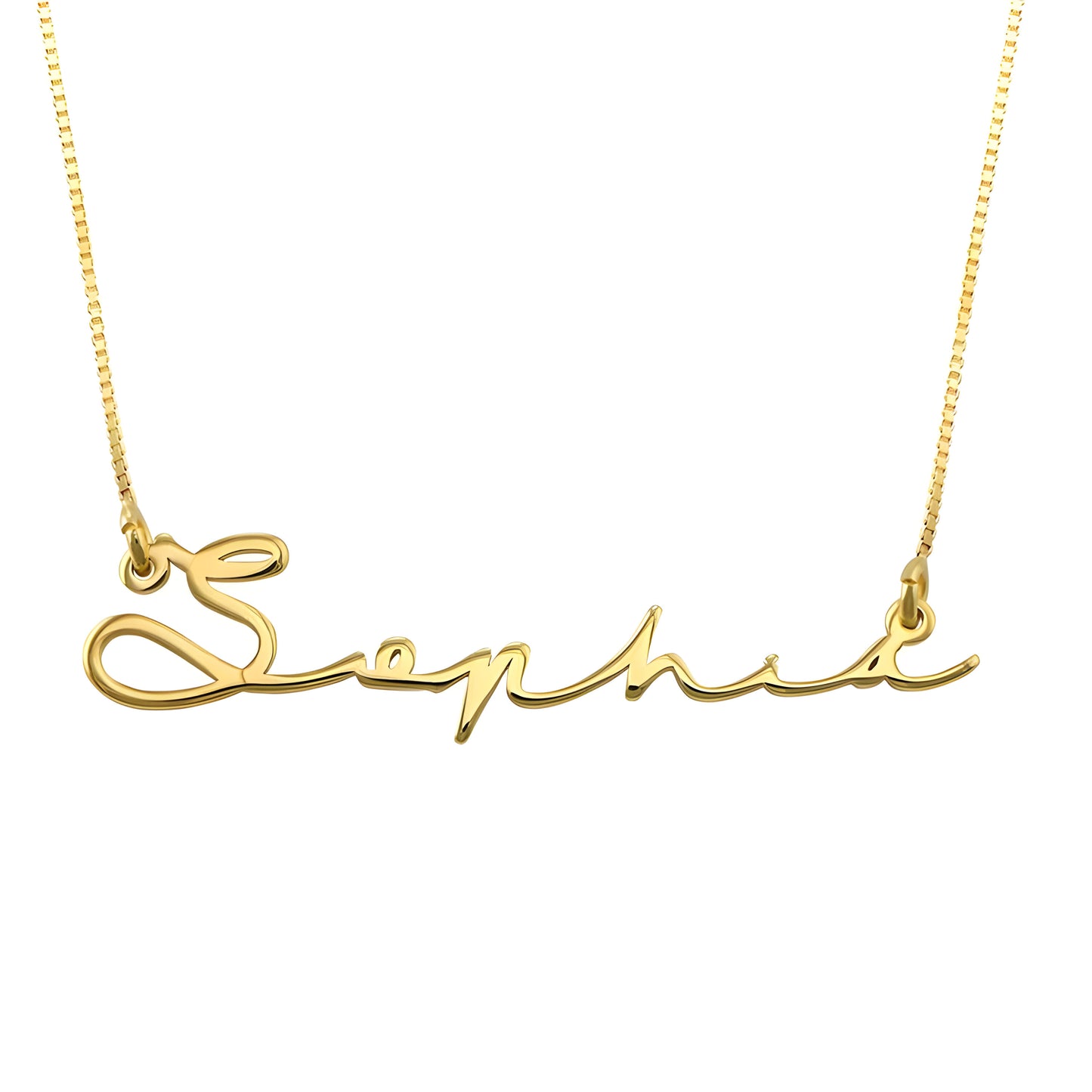 Yours Truly 22K Plated Signature Name Necklace