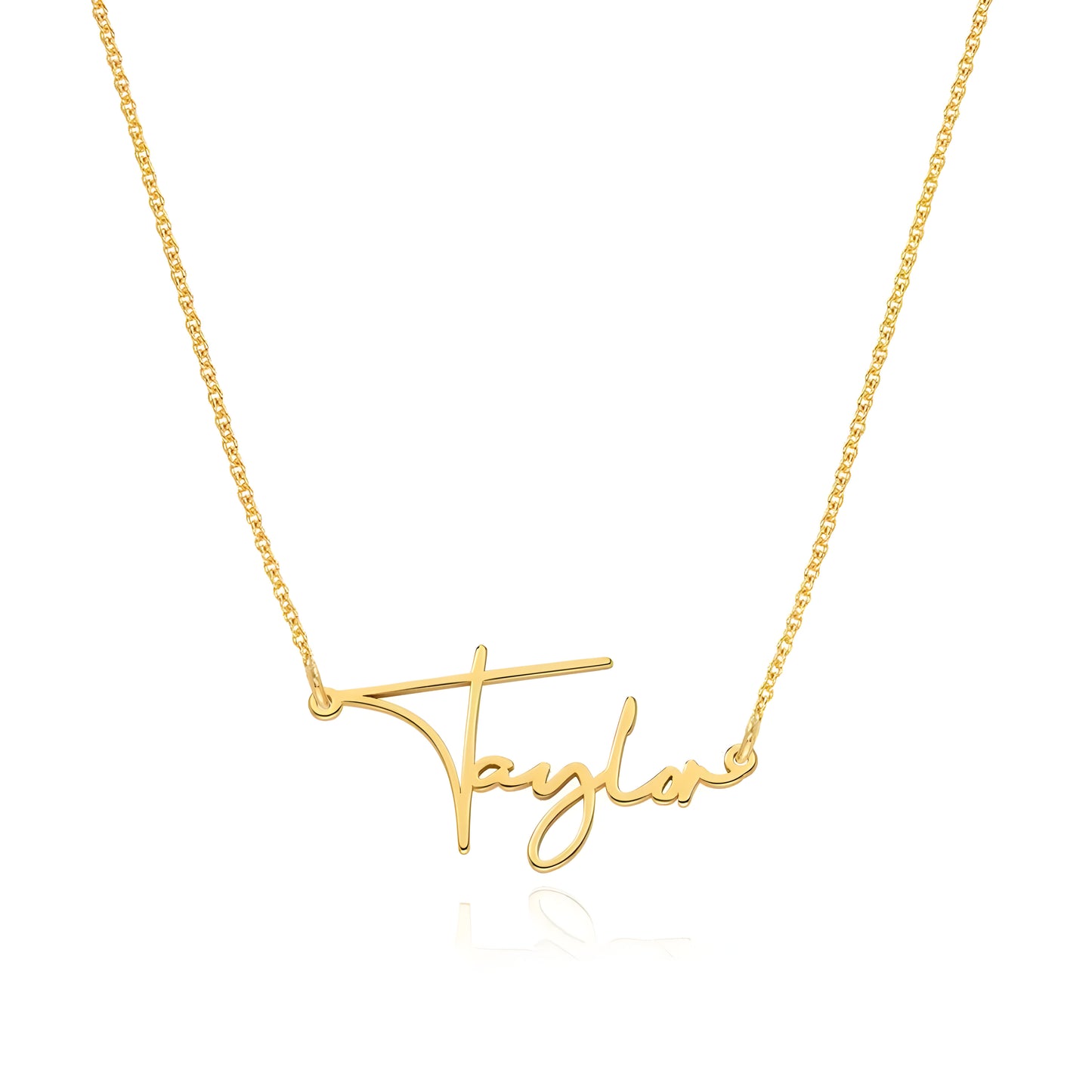 Yours Truly 22K Plated Paris Name Necklace