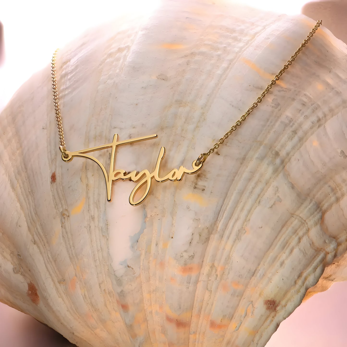 Yours Truly 22K Plated Paris Name Necklace