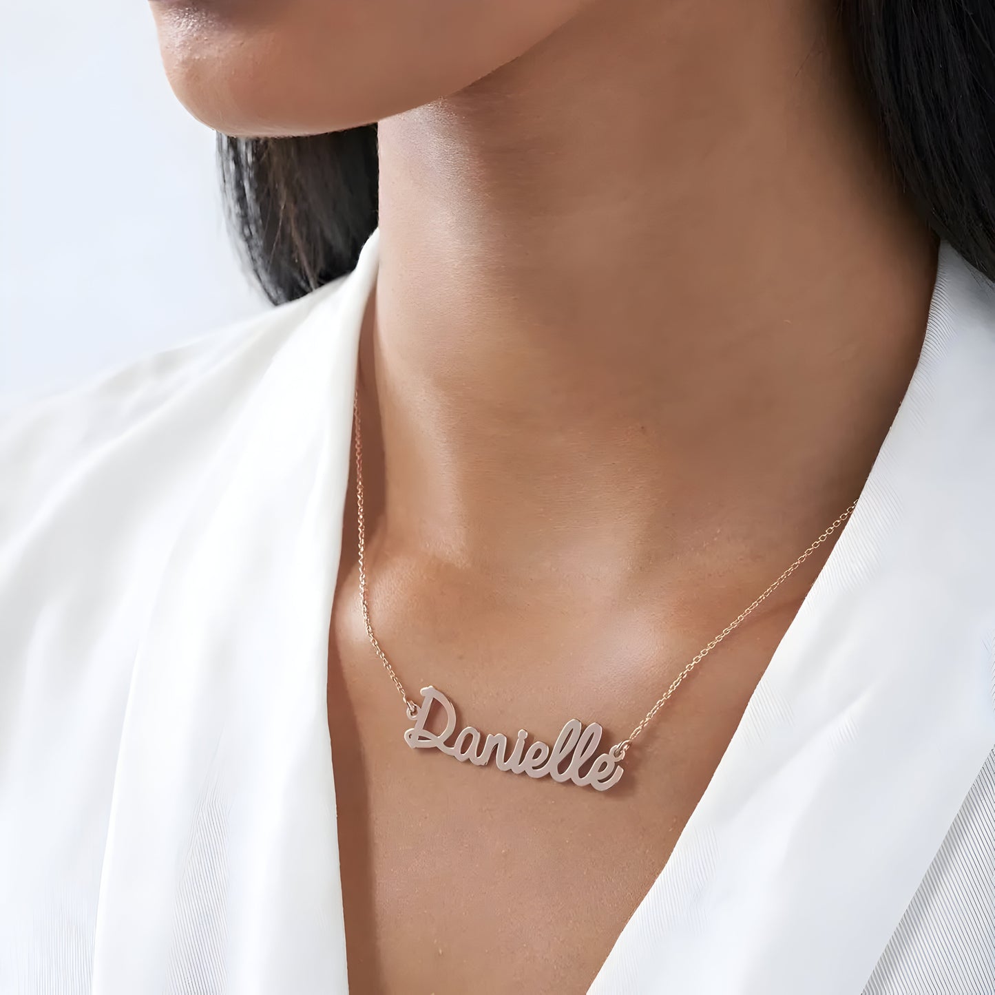 Yours Truly 22K Plated Cursive Name Necklace