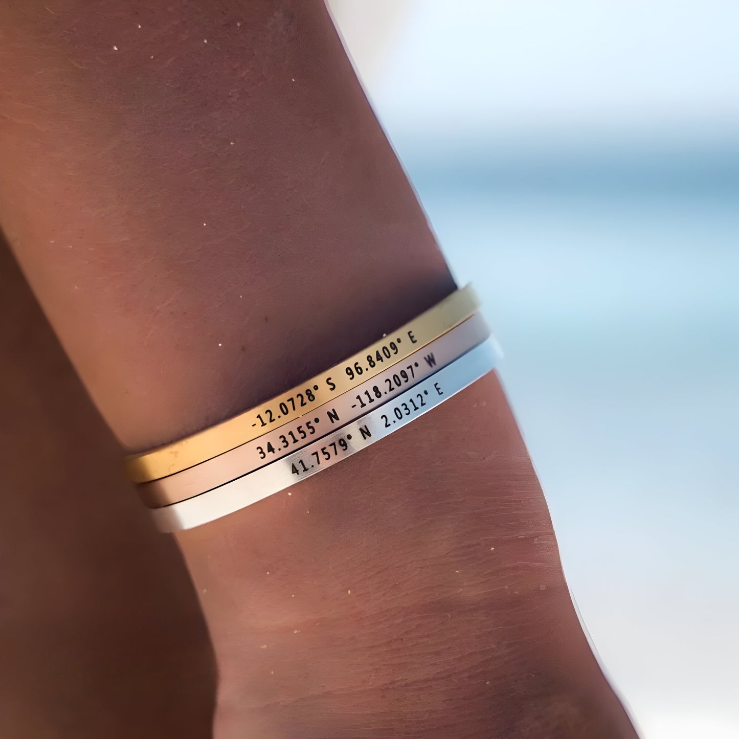 Yours Truly 22K Plated Engraved Cuff Bracelet