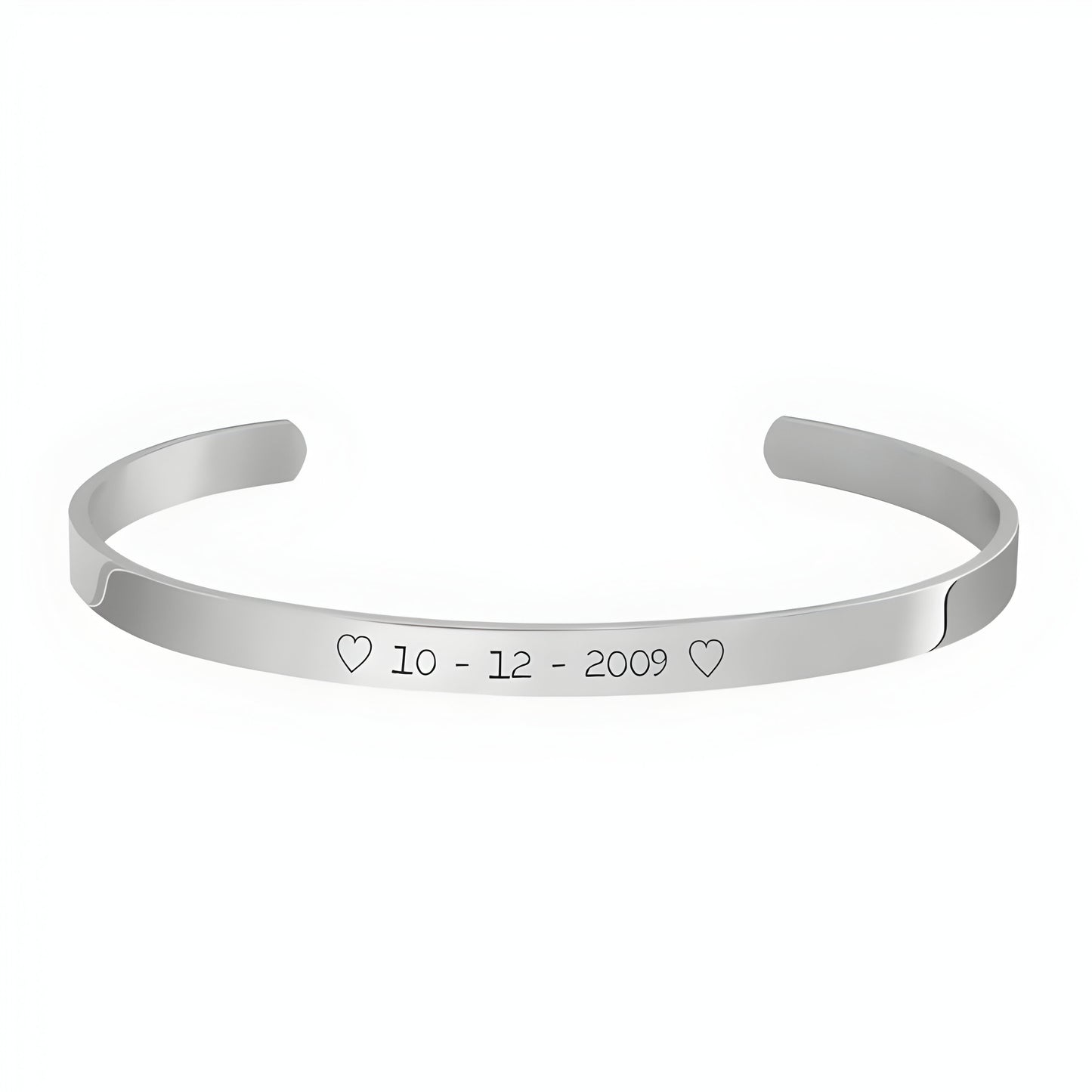 Yours Truly 22K Plated Engraved Cuff Bracelet