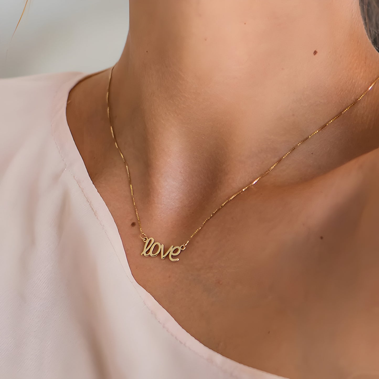 Yours Truly 22K Plated Pixie Name Necklace