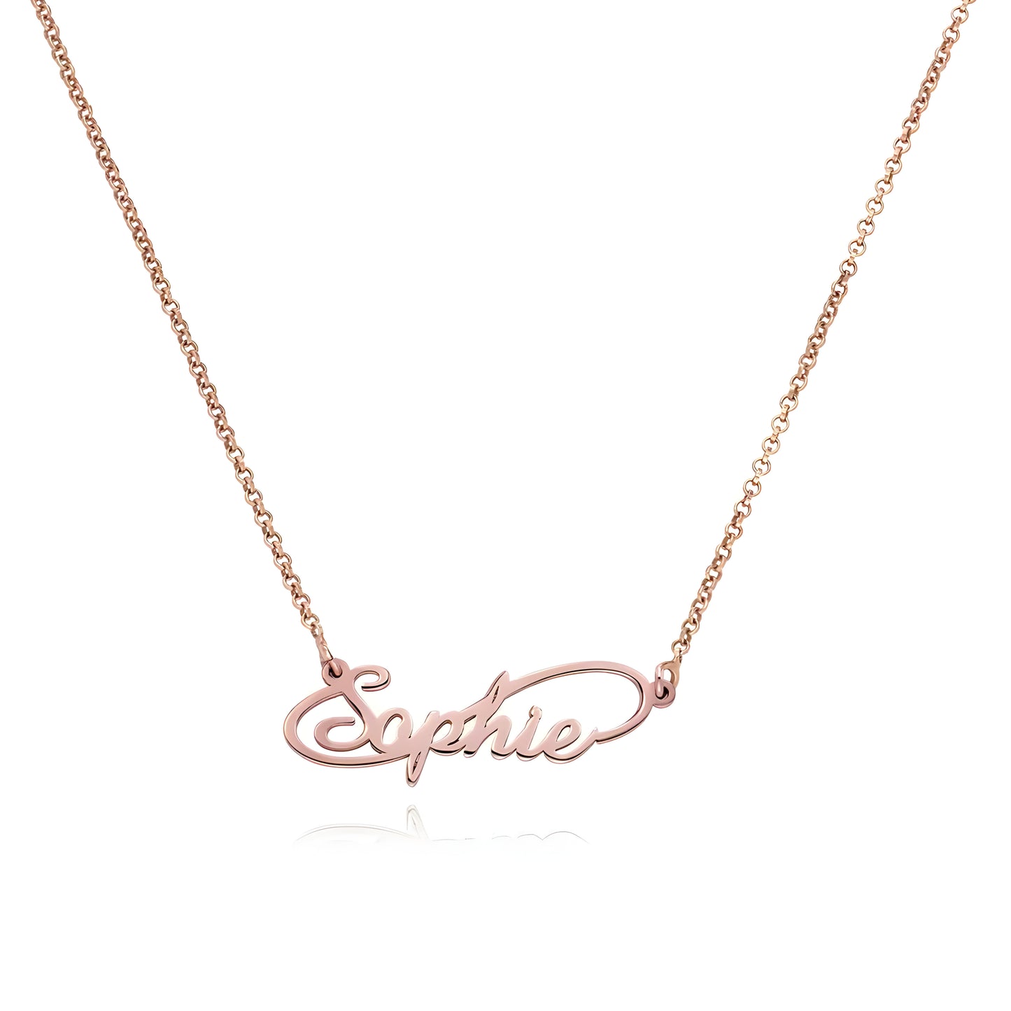 Yours Truly 22K Plated Infinity Name Necklace