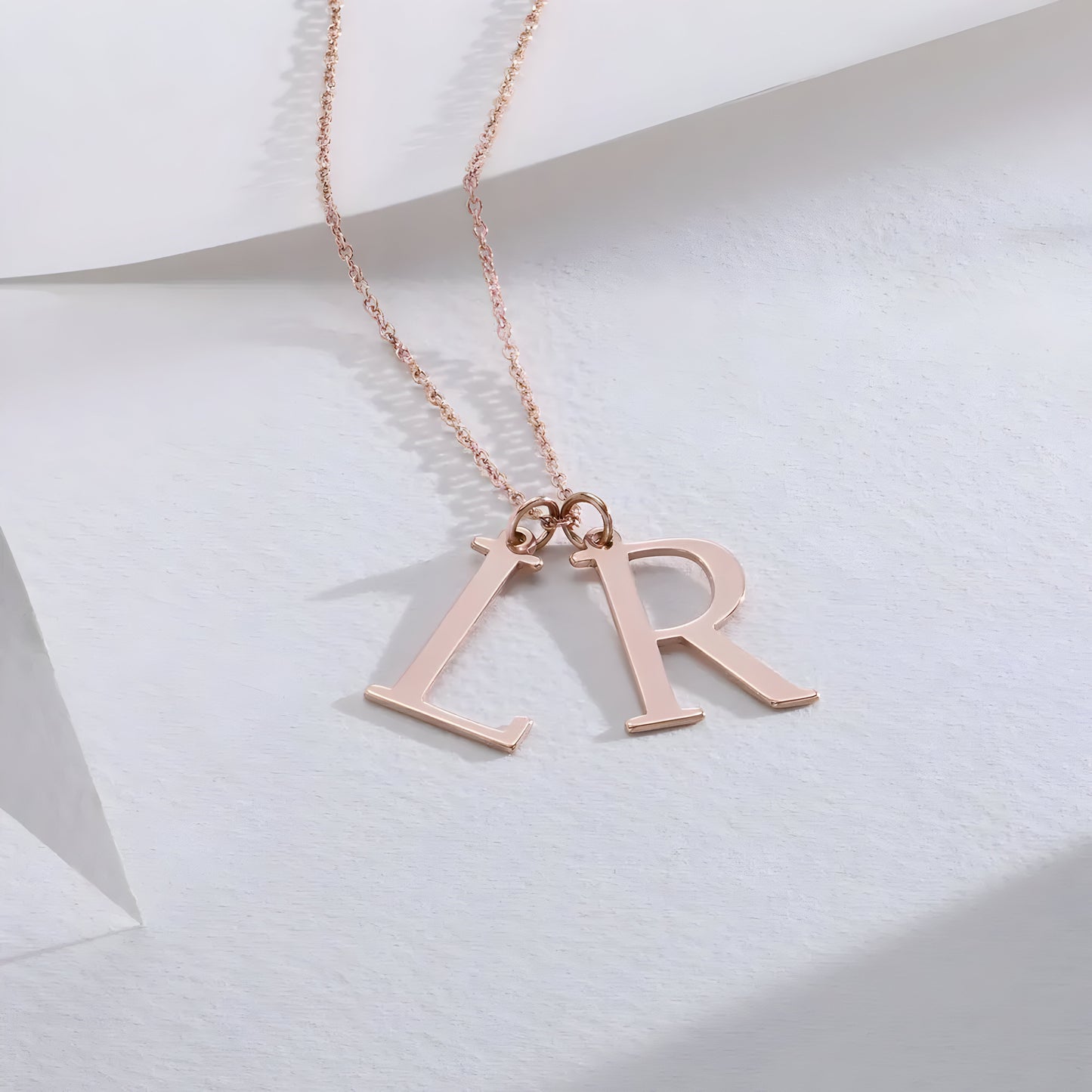 Yours Truly 22K Plated Initials Necklace