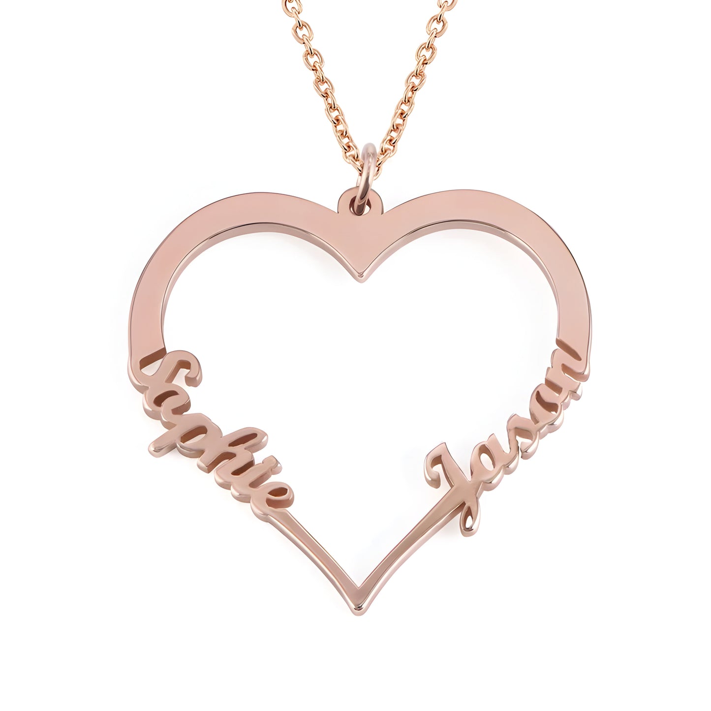 Yours Truly 22K Plated Our Love Couple Name Necklace