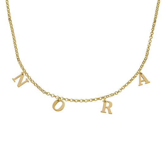 Yours Truly 22K Plated Choker Name Necklace