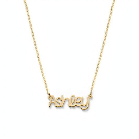 Yours Truly 22K Plated Pixie Name Necklace