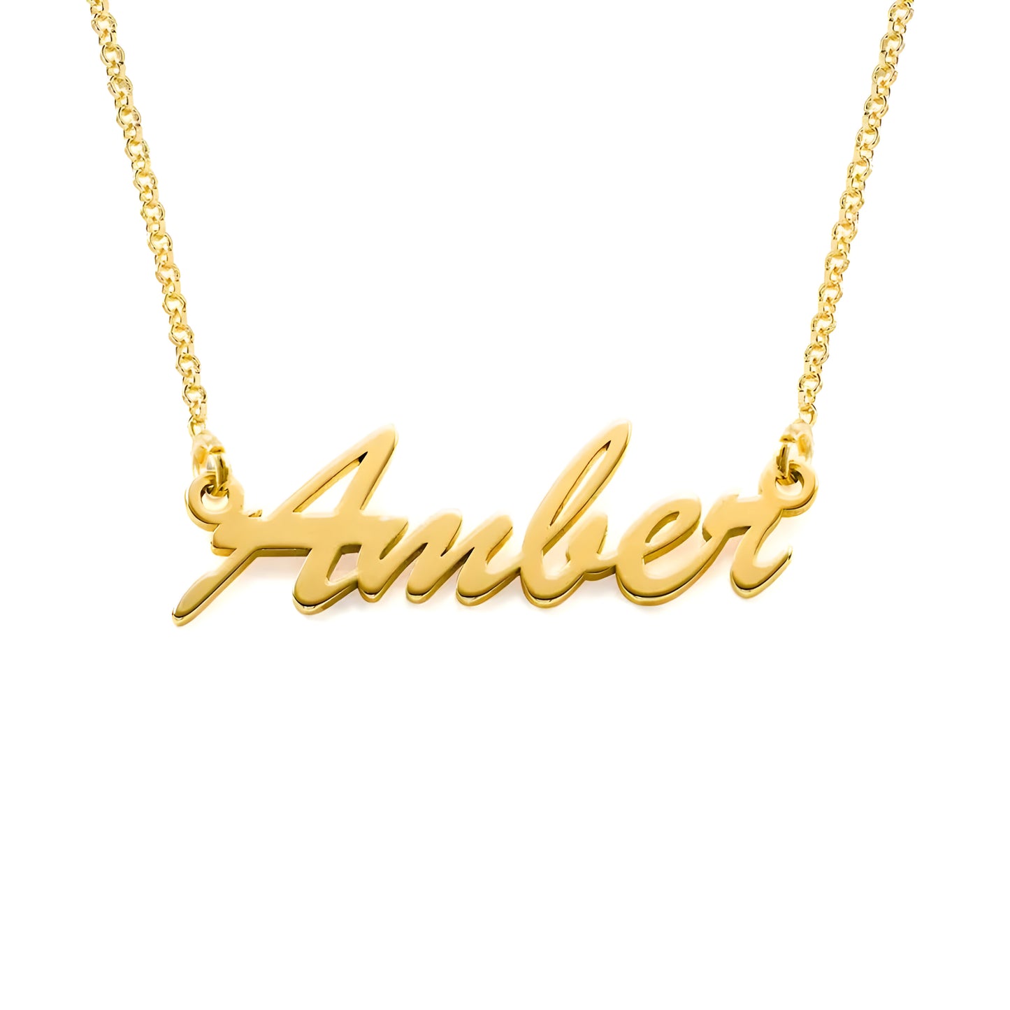 Yours Truly 22K Plated Basic Name Necklace