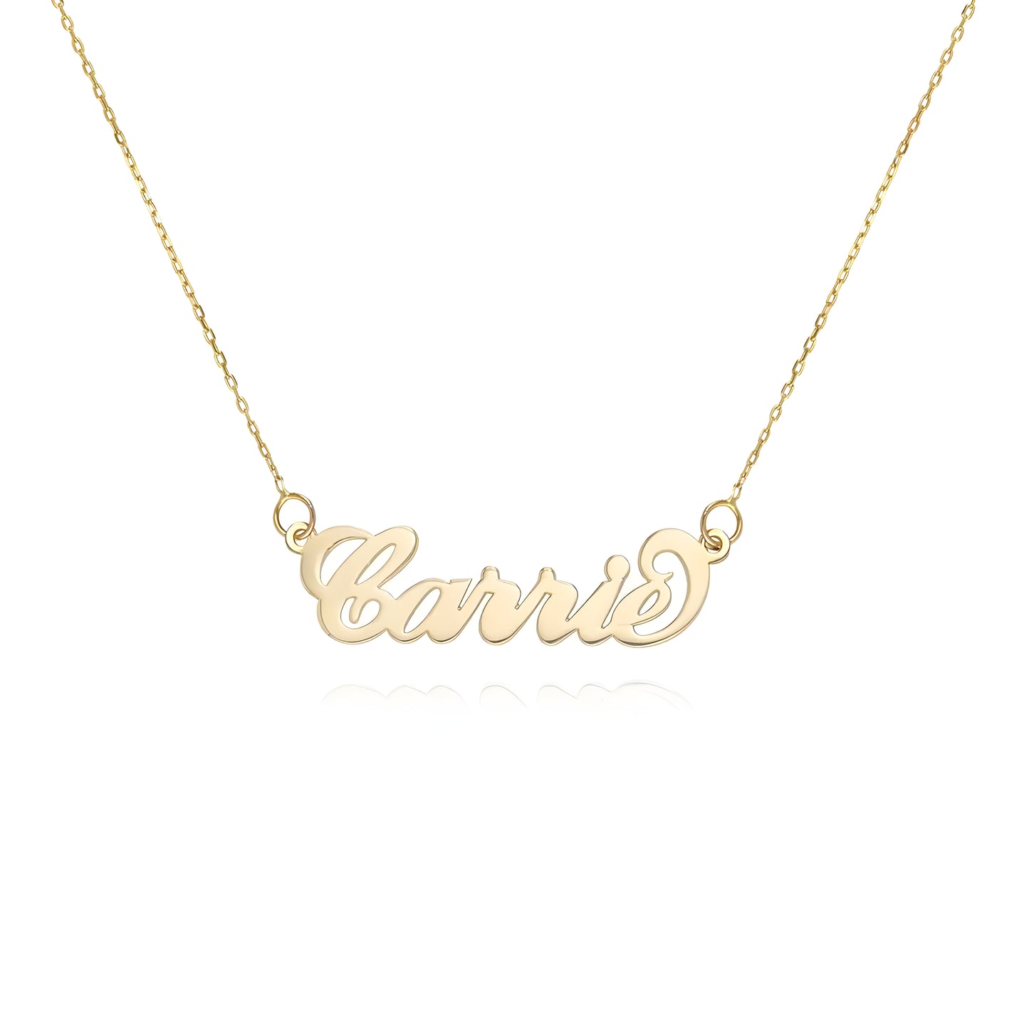 Yours Truly 22K Plated Carrie Name Necklace