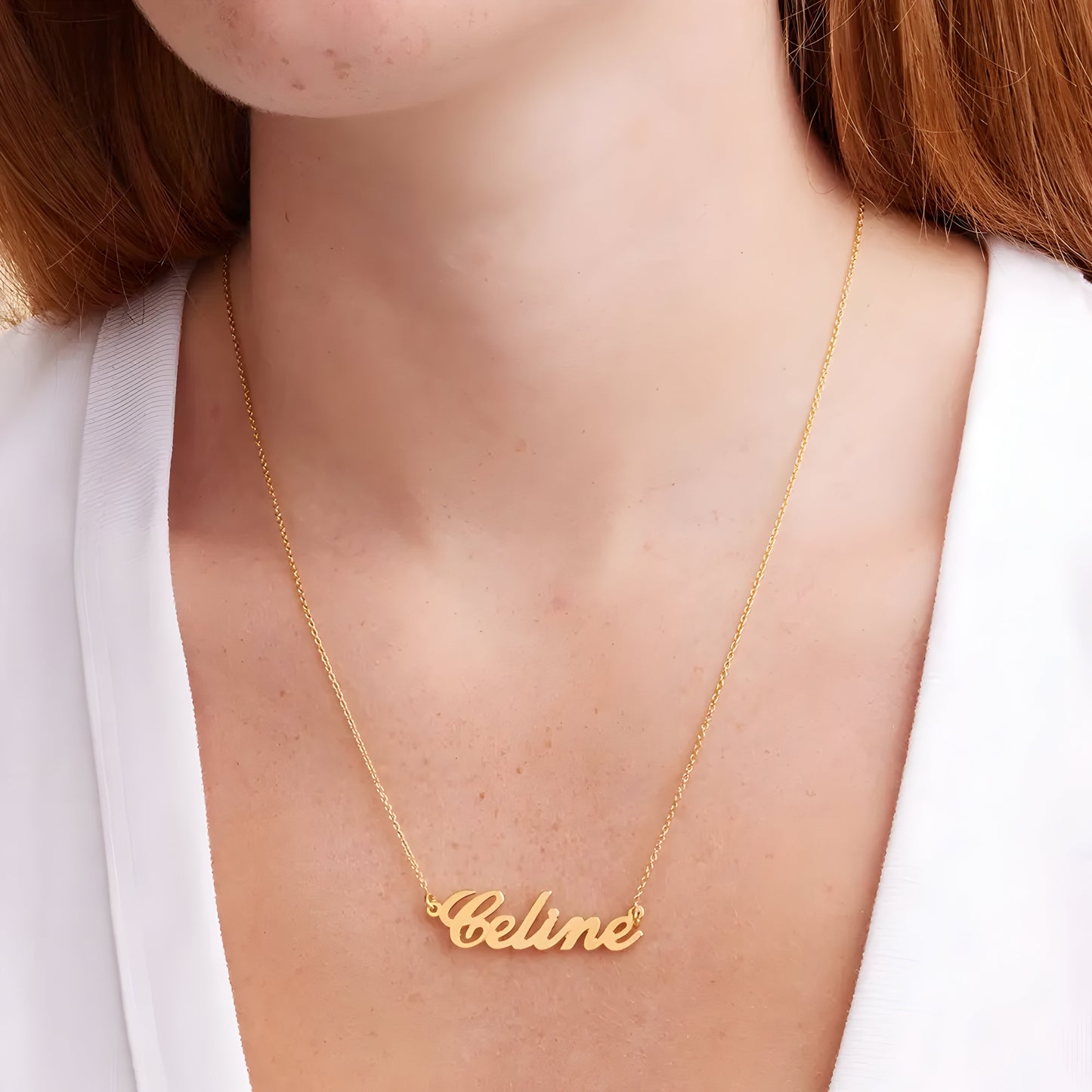 Yours Truly 22K Plated Classic Cocktail Name Necklace