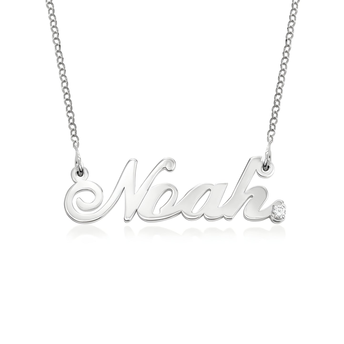 Yours Truly 22K Plated Diamond Studded Classic Cocktail Name Necklace