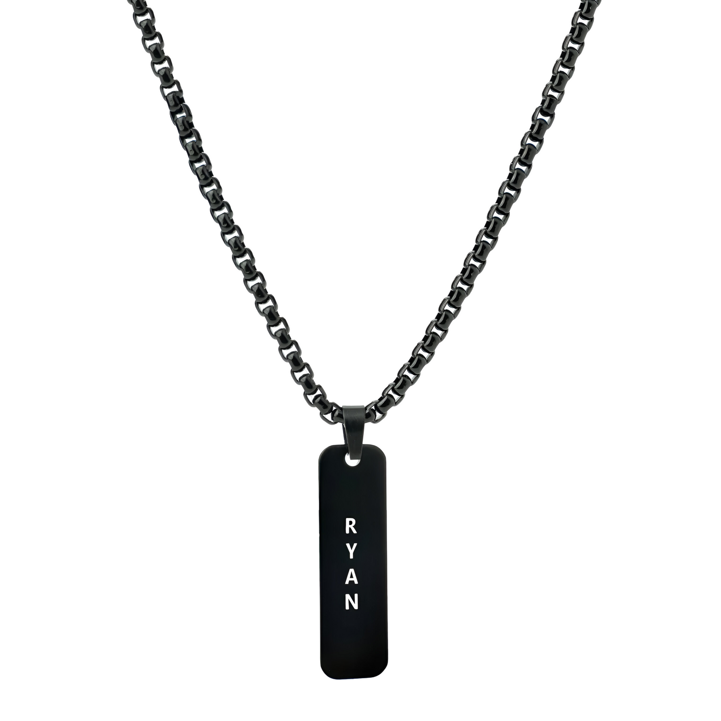 Yours Truly 22K Plated Engraved Reversible Tag Necklace