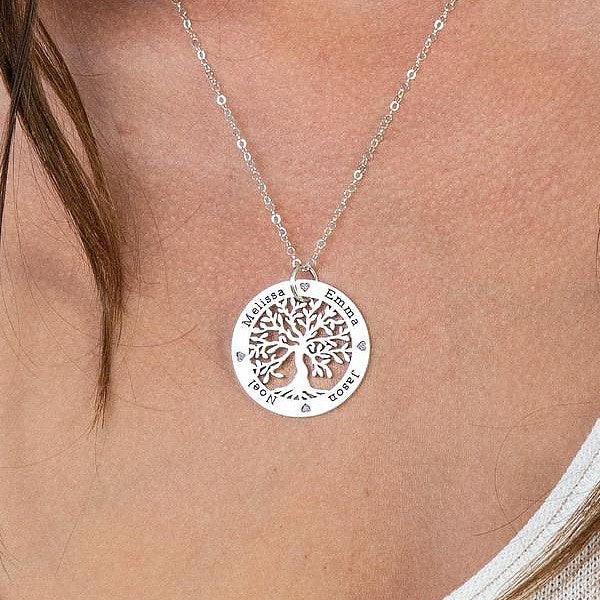 Yours Truly 22K Plated Tree of Life Necklace