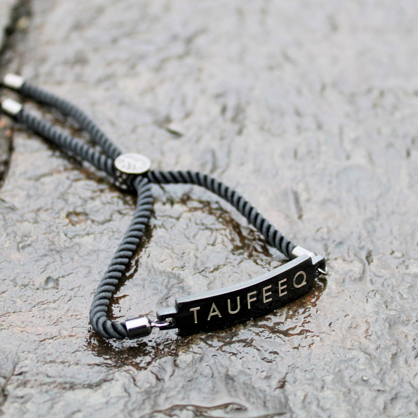 Yours Truly Engraved Leather Bracelet