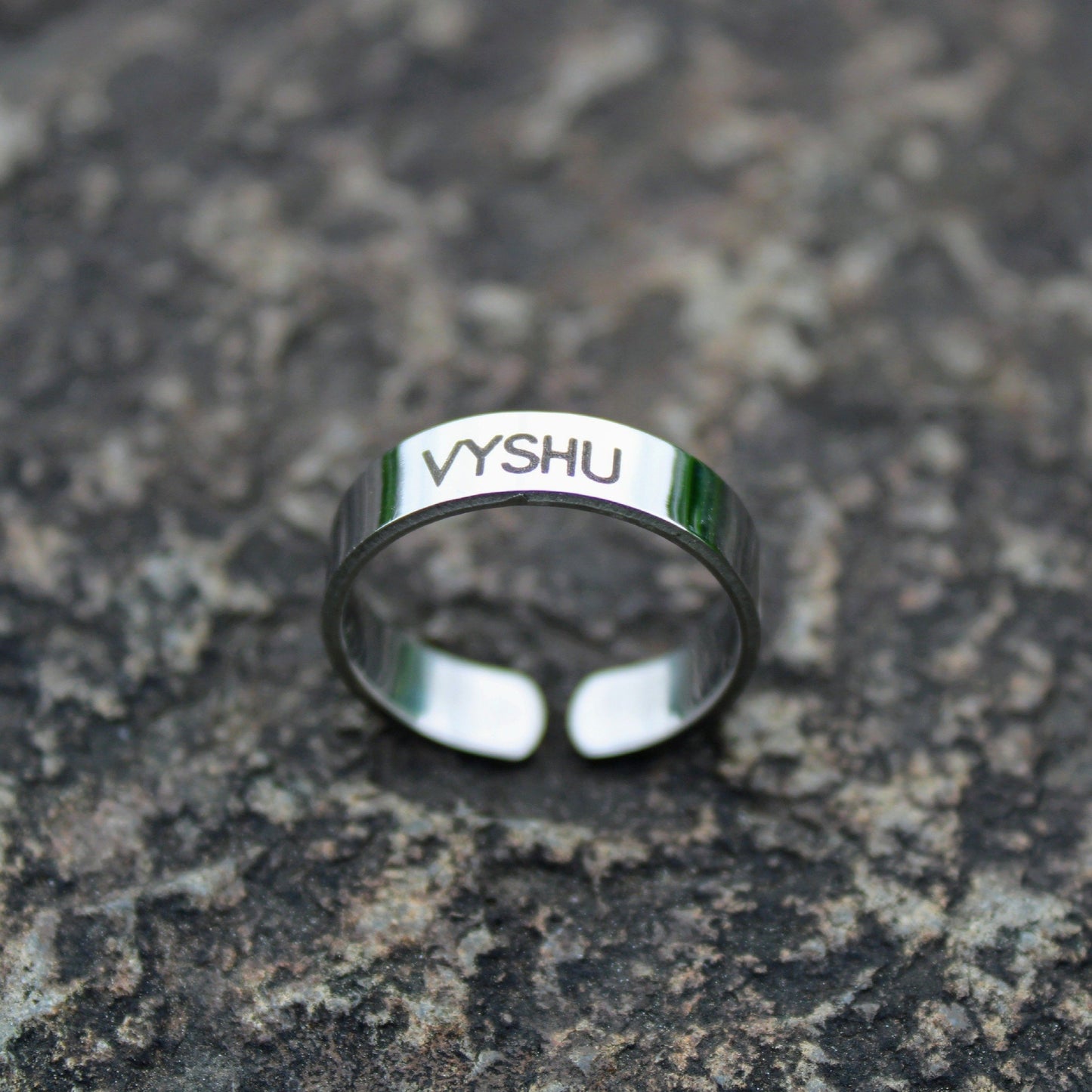 Yours Truly 22K Plated Engraved Ring