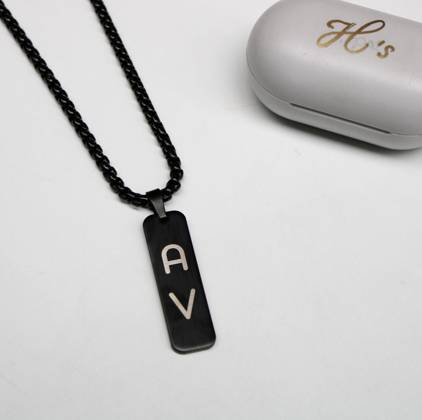 Yours Truly 22K Plated Reversible Tag Necklace