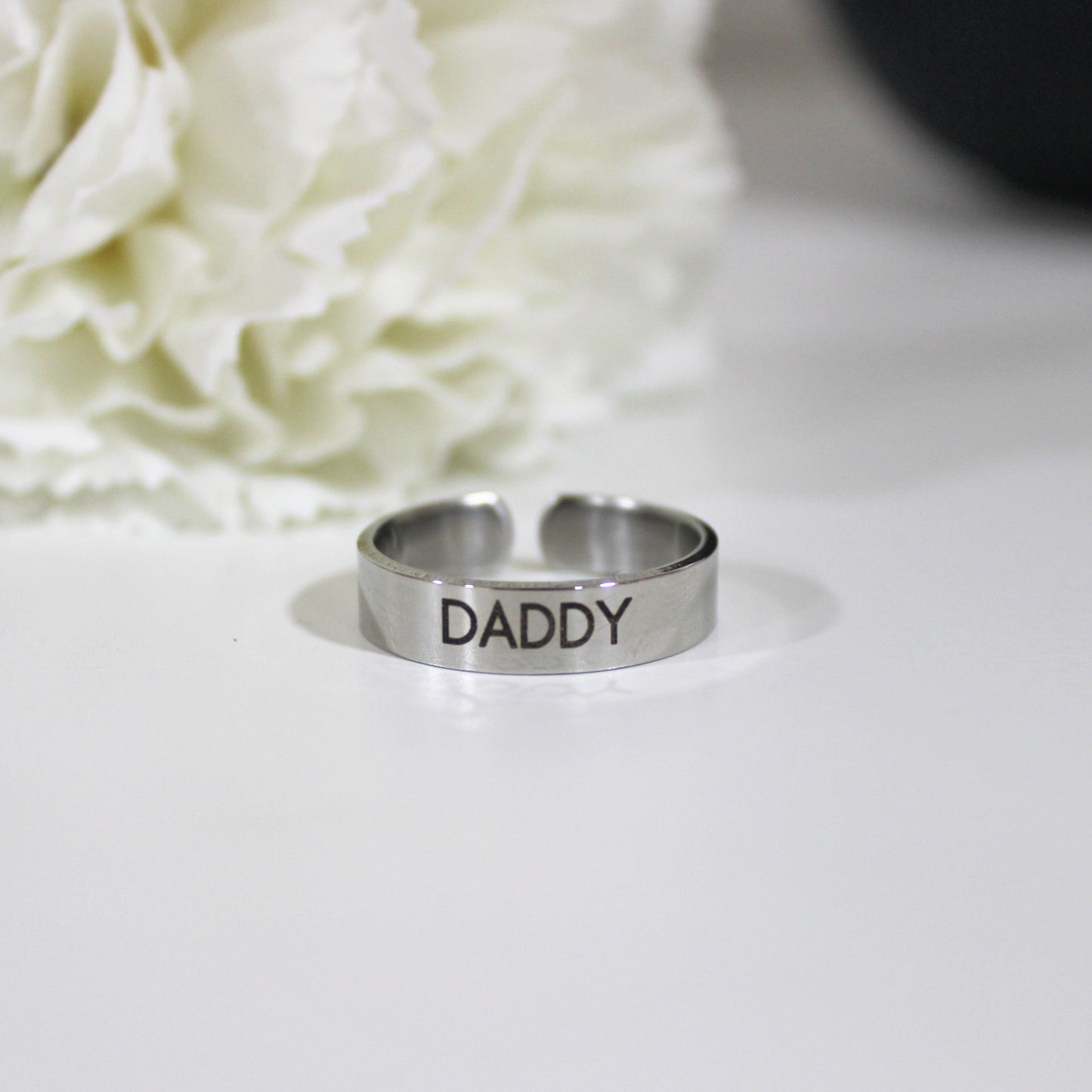 Yours Truly 22K Plated Engraved Ring