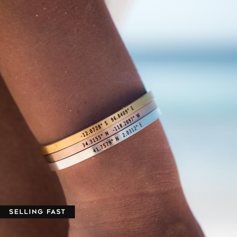 Yours Truly 22K Plated Cuff Bracelet