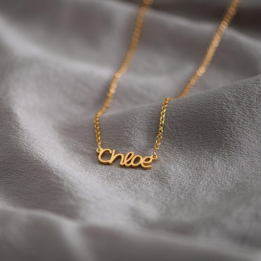 Yours Truly 22K Plated Pixie Name Necklace