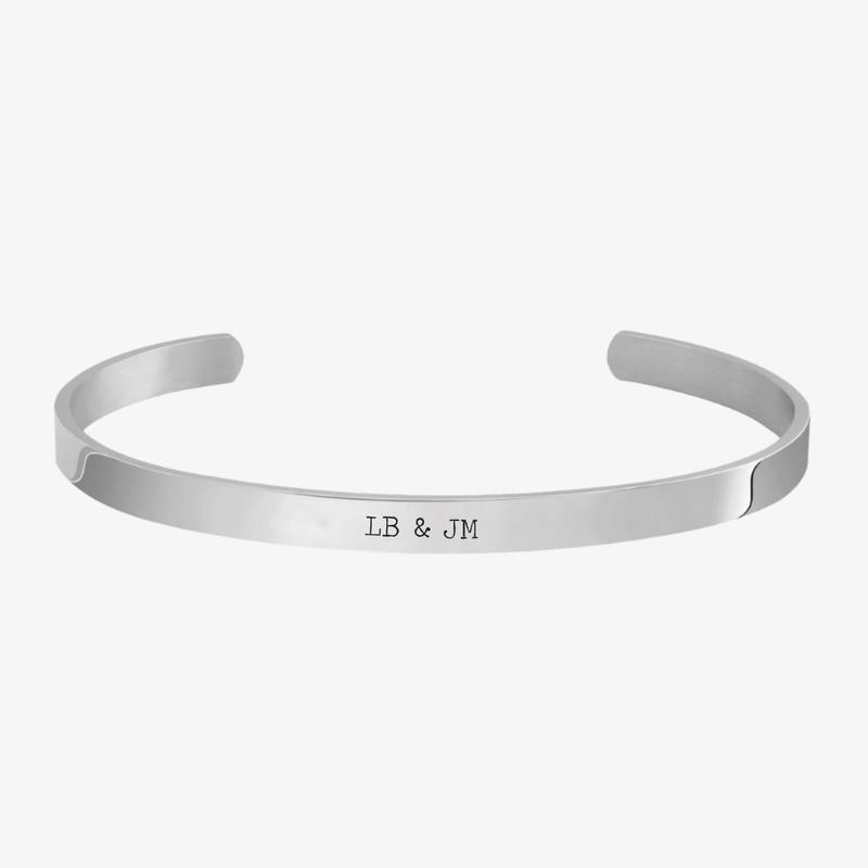 Yours Truly 22K Plated Cuff Bracelet