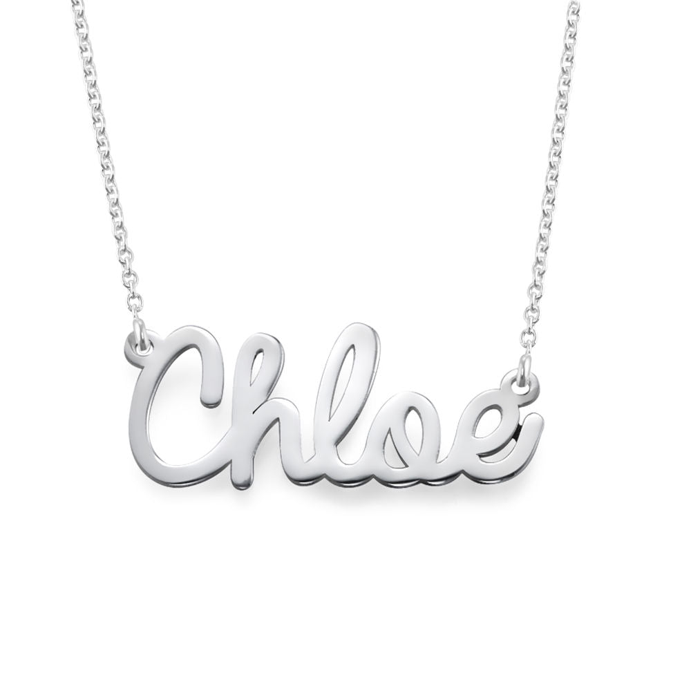 Yours Truly 22K Plated Cursive Name Necklace