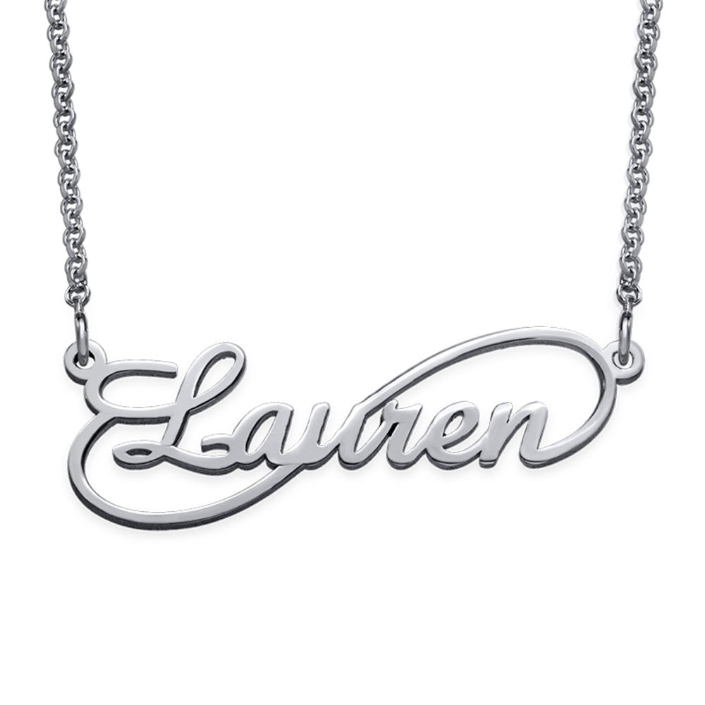 Yours Truly 22K Plated Infinity Name Necklace