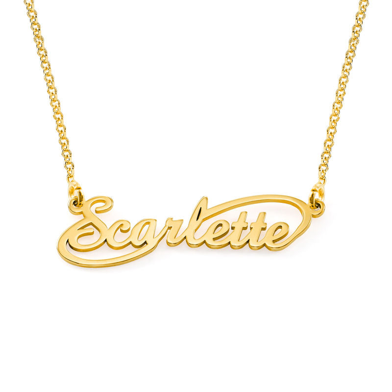 Yours Truly 22K Plated Infinity Name Necklace