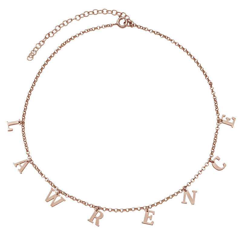 Yours Truly 22K Plated Choker Name Necklace