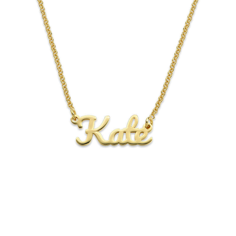 Yours Truly 22K Plated Dainty Name Necklace