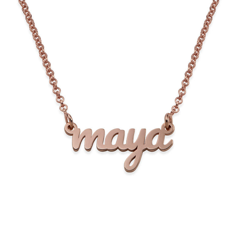 Yours Truly 22K Plated Dainty Name Necklace