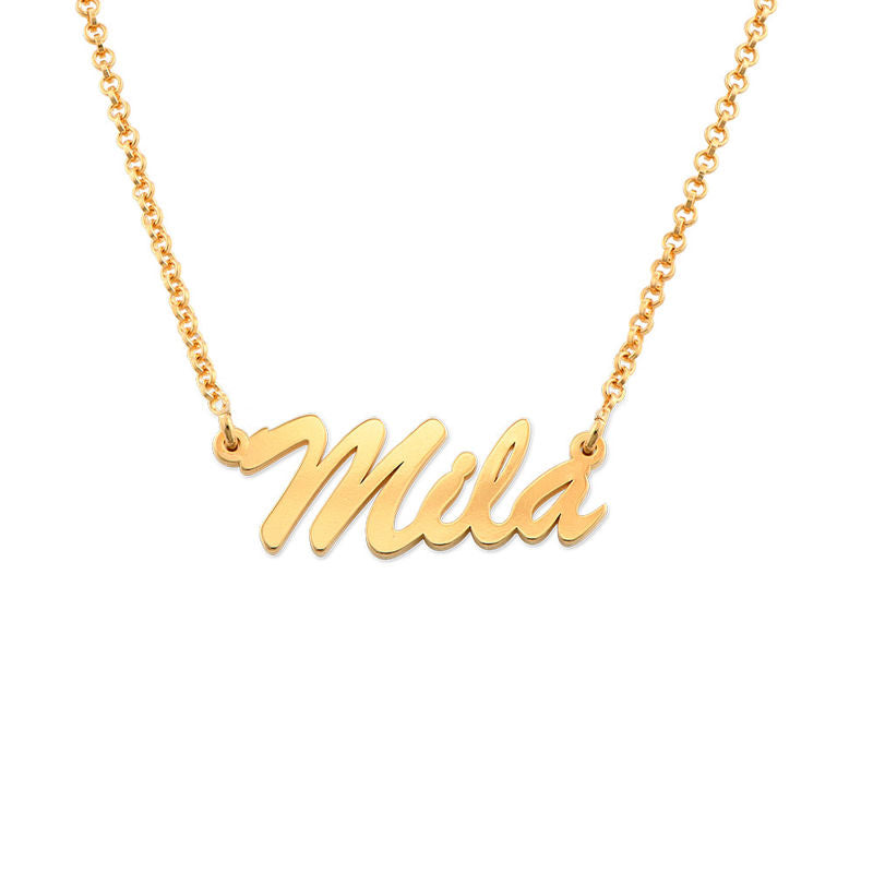 Yours Truly 22K Plated Basic Name Necklace