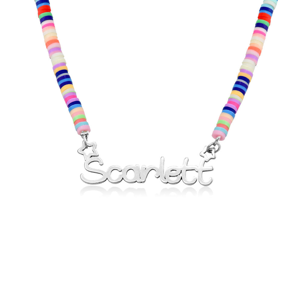 Yours Truly 22K Plated Fimo Beads Name Necklace