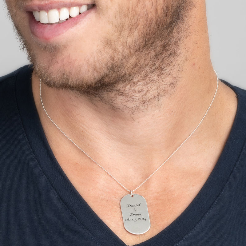 Yours Truly 22K Plated Dog Tag Necklace