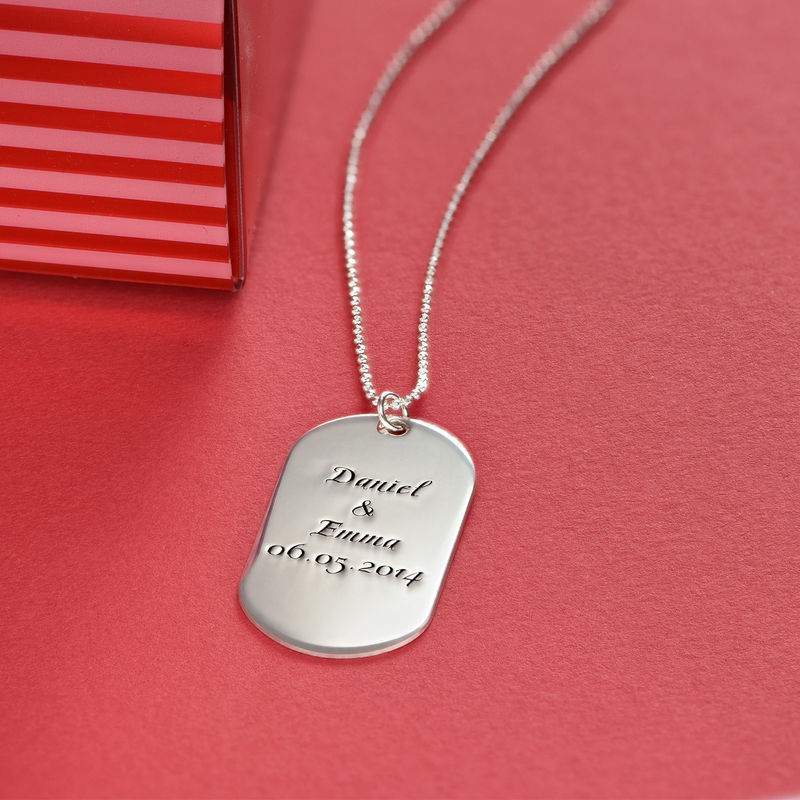 Yours Truly 22K Plated Dog Tag Necklace