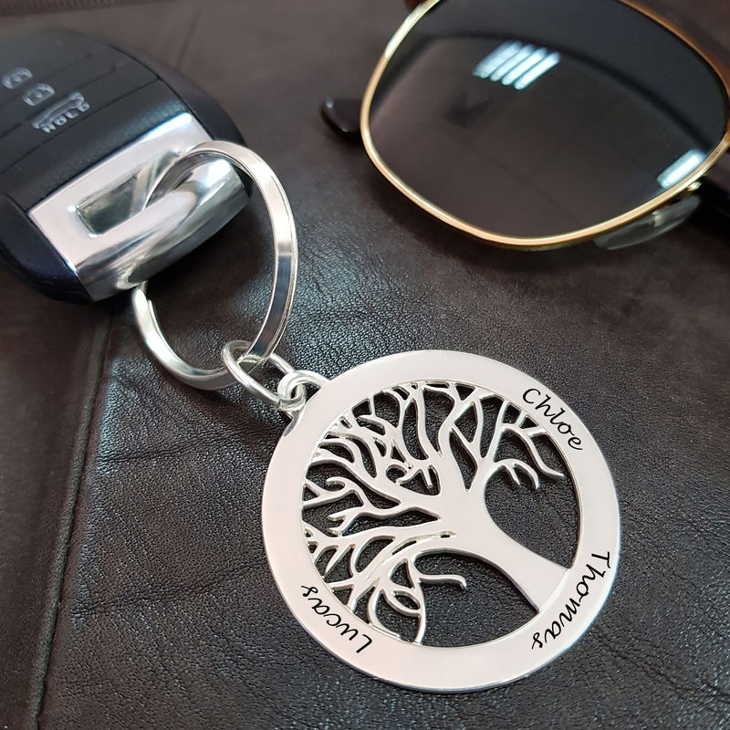 Yours Truly 22K Plated Tree of Life Keychain