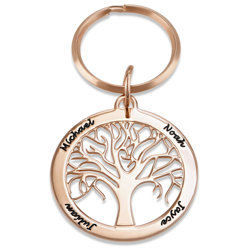 Yours Truly 22K Plated Tree of Life Keychain